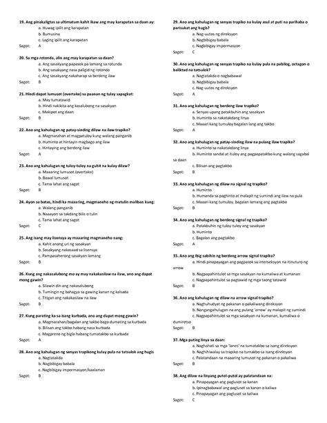 lto exam reviewer with answer english|LTO Driver's License Examination Reviewer (English) .